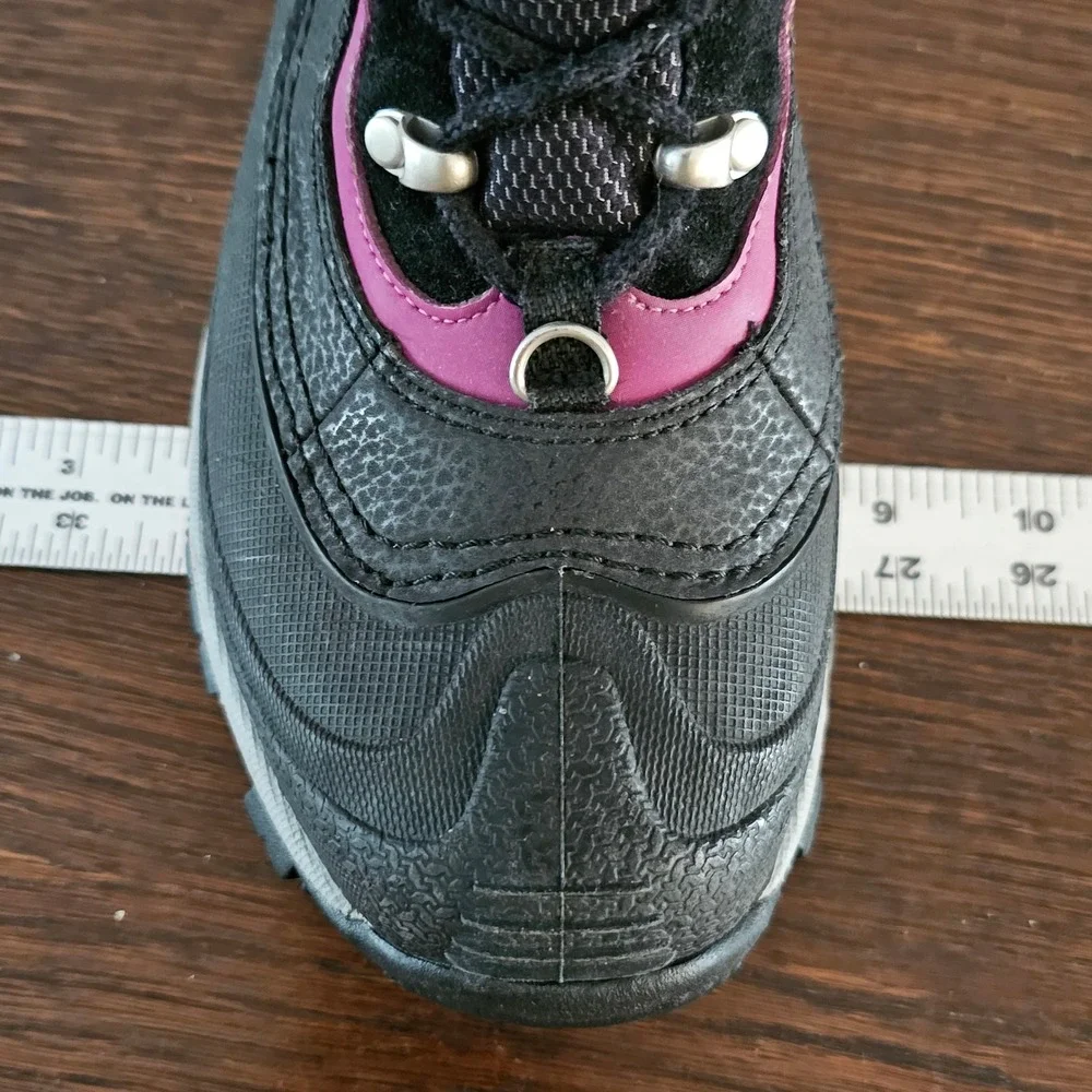 Columbia Omni-Heat 200g Waterproof Winter Snow Boots Black Pink Womens 6.5